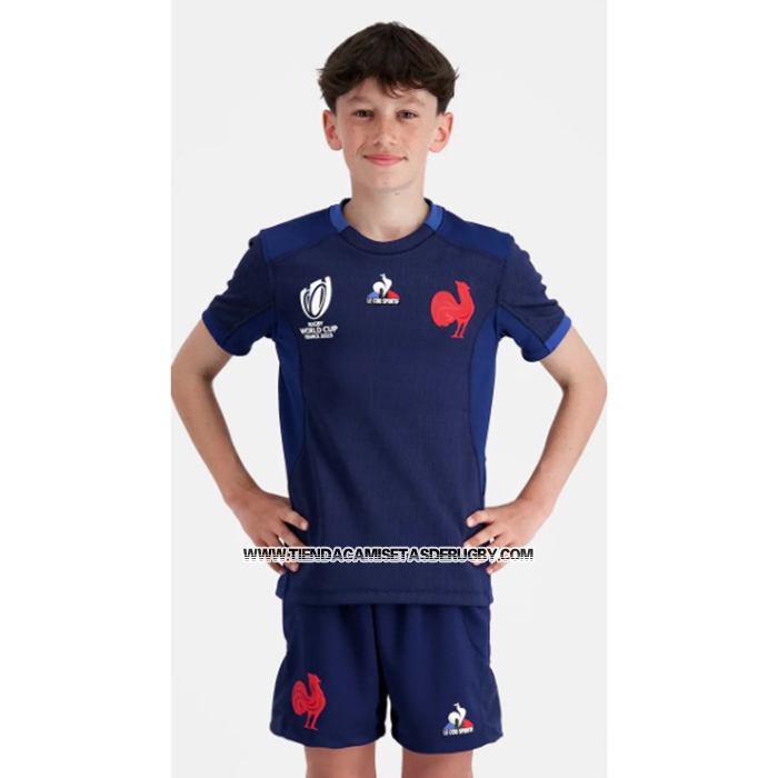 Camiseta Ninos Kit Francia Rugby 2023 World Cup Local